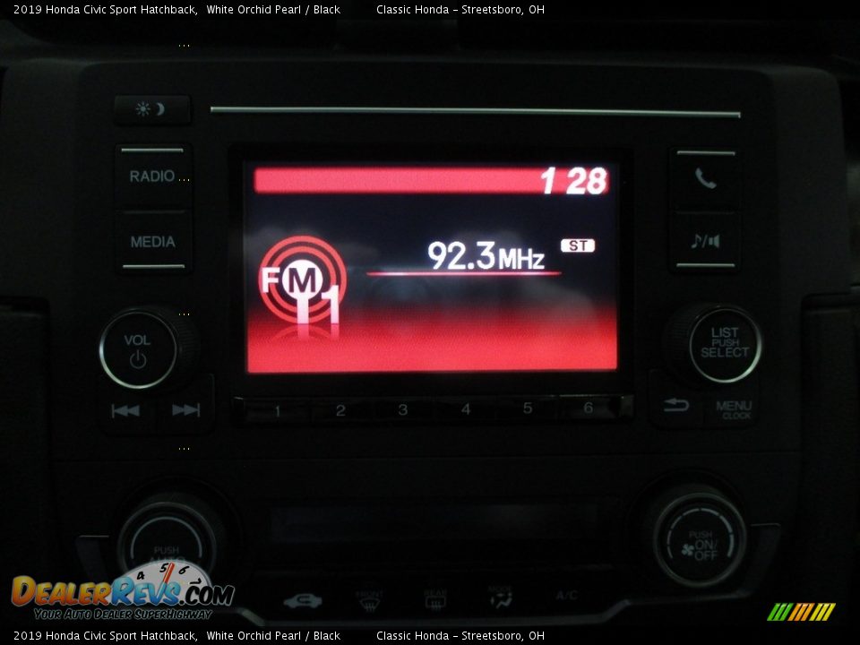 2019 Honda Civic Sport Hatchback White Orchid Pearl / Black Photo #33