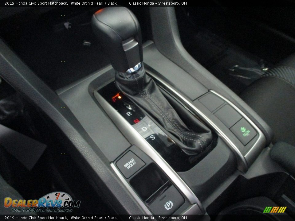 2019 Honda Civic Sport Hatchback White Orchid Pearl / Black Photo #35