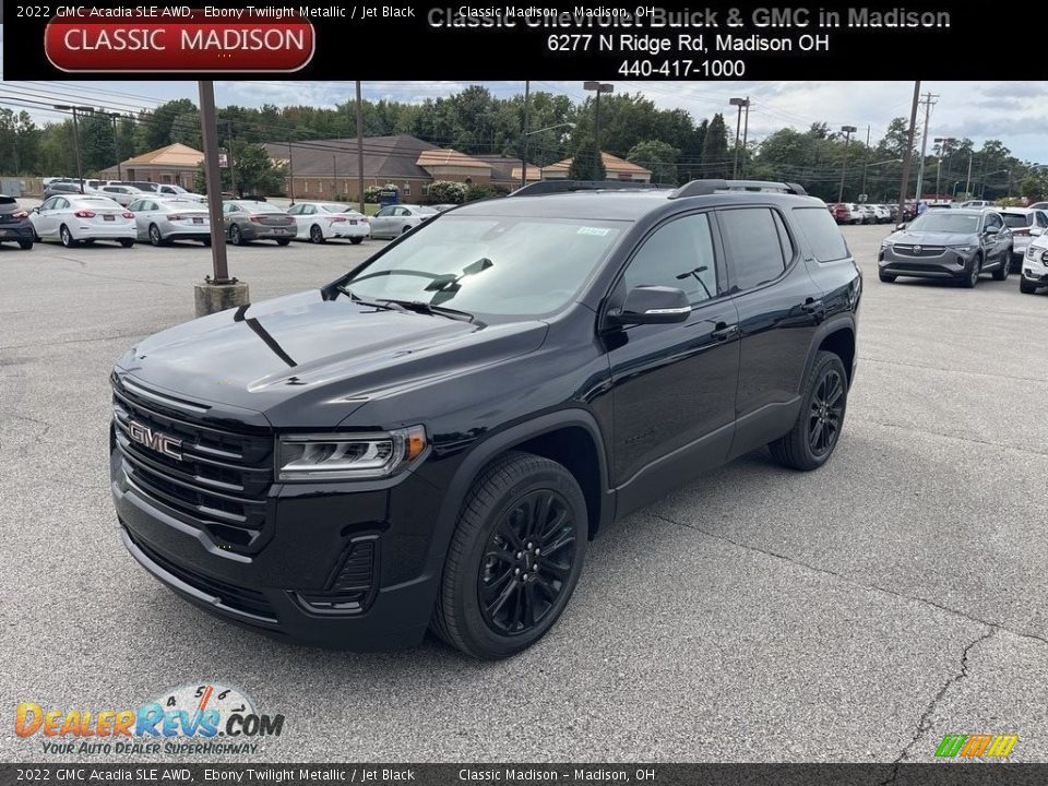2022 GMC Acadia SLE AWD Ebony Twilight Metallic / Jet Black Photo #1