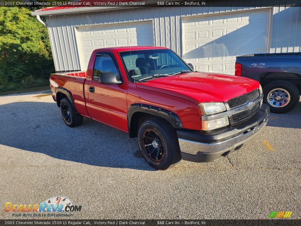 2003 Chevrolet Silverado 1500 LS Regular Cab Victory Red / Dark Charcoal Photo #1