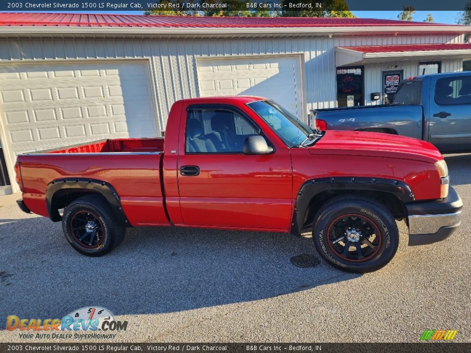 2003 Chevrolet Silverado 1500 LS Regular Cab Victory Red / Dark Charcoal Photo #2