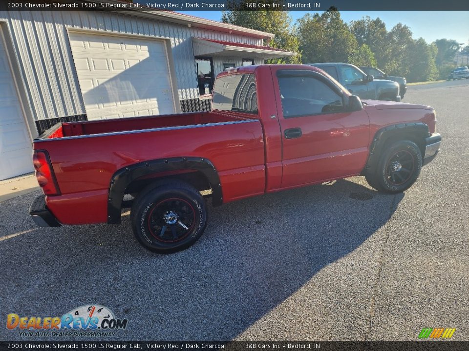 2003 Chevrolet Silverado 1500 LS Regular Cab Victory Red / Dark Charcoal Photo #3