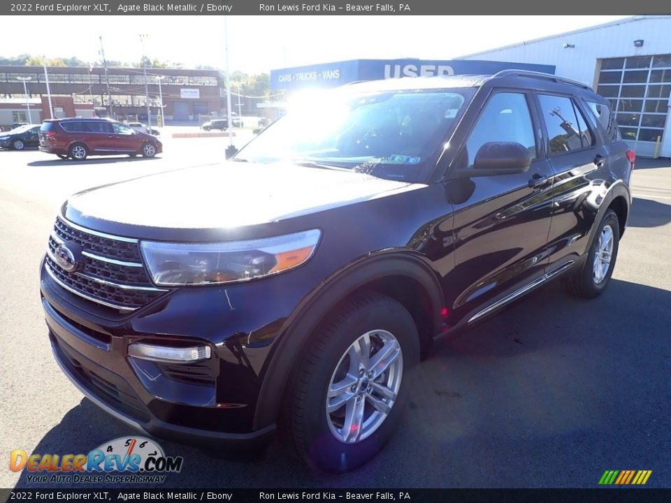 2022 Ford Explorer XLT Agate Black Metallic / Ebony Photo #4