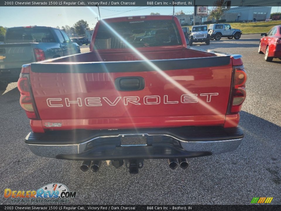 2003 Chevrolet Silverado 1500 LS Regular Cab Victory Red / Dark Charcoal Photo #4