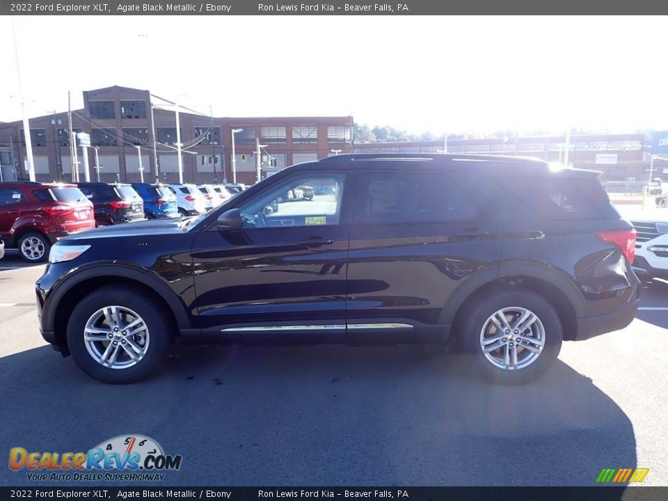 2022 Ford Explorer XLT Agate Black Metallic / Ebony Photo #5