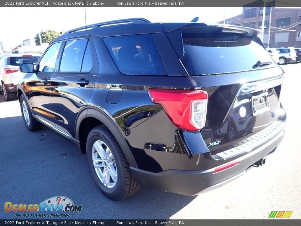 2022 Ford Explorer XLT Agate Black Metallic / Ebony Photo #6