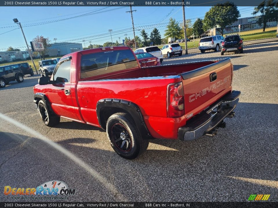 2003 Chevrolet Silverado 1500 LS Regular Cab Victory Red / Dark Charcoal Photo #5