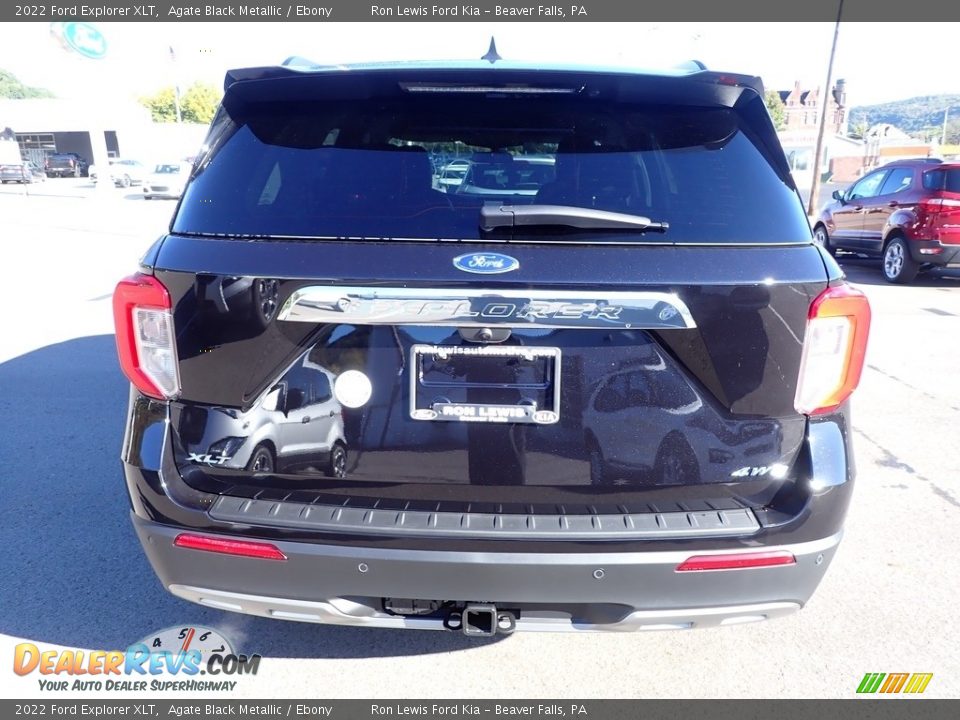 2022 Ford Explorer XLT Agate Black Metallic / Ebony Photo #7