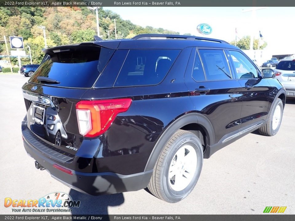 2022 Ford Explorer XLT Agate Black Metallic / Ebony Photo #8