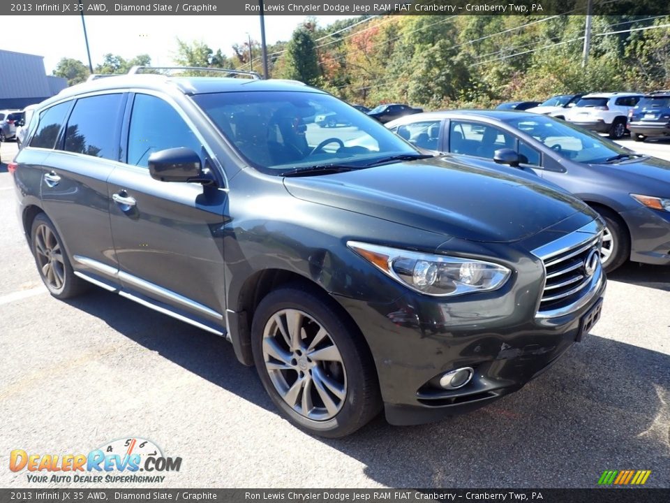 2013 Infiniti JX 35 AWD Diamond Slate / Graphite Photo #2