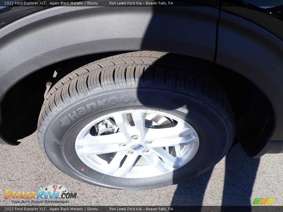2022 Ford Explorer XLT Agate Black Metallic / Ebony Photo #9