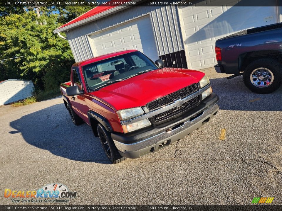 2003 Chevrolet Silverado 1500 LS Regular Cab Victory Red / Dark Charcoal Photo #8