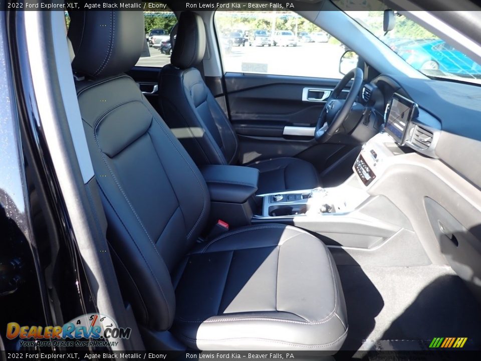 2022 Ford Explorer XLT Agate Black Metallic / Ebony Photo #12