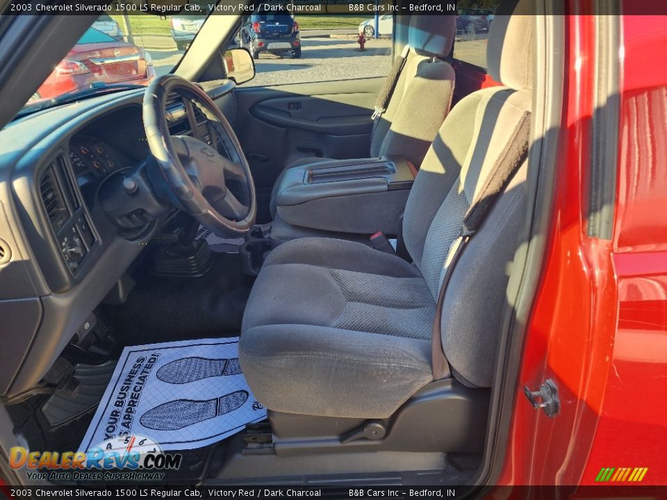 2003 Chevrolet Silverado 1500 LS Regular Cab Victory Red / Dark Charcoal Photo #10