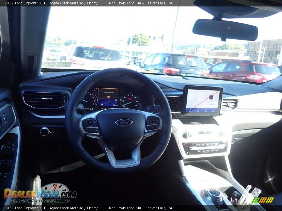 2022 Ford Explorer XLT Agate Black Metallic / Ebony Photo #14