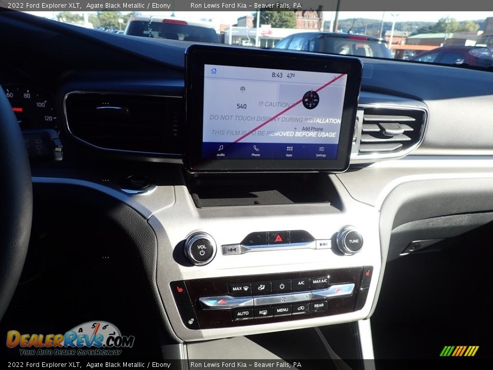 2022 Ford Explorer XLT Agate Black Metallic / Ebony Photo #18