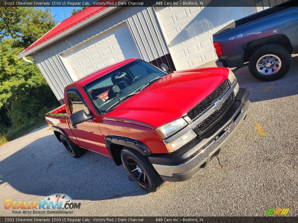 2003 Chevrolet Silverado 1500 LS Regular Cab Victory Red / Dark Charcoal Photo #18