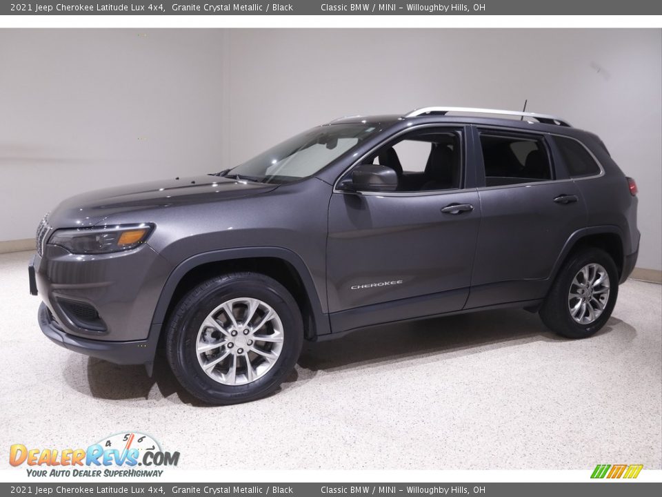 2021 Jeep Cherokee Latitude Lux 4x4 Granite Crystal Metallic / Black Photo #3