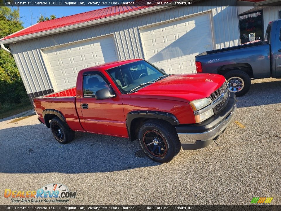 2003 Chevrolet Silverado 1500 LS Regular Cab Victory Red / Dark Charcoal Photo #19