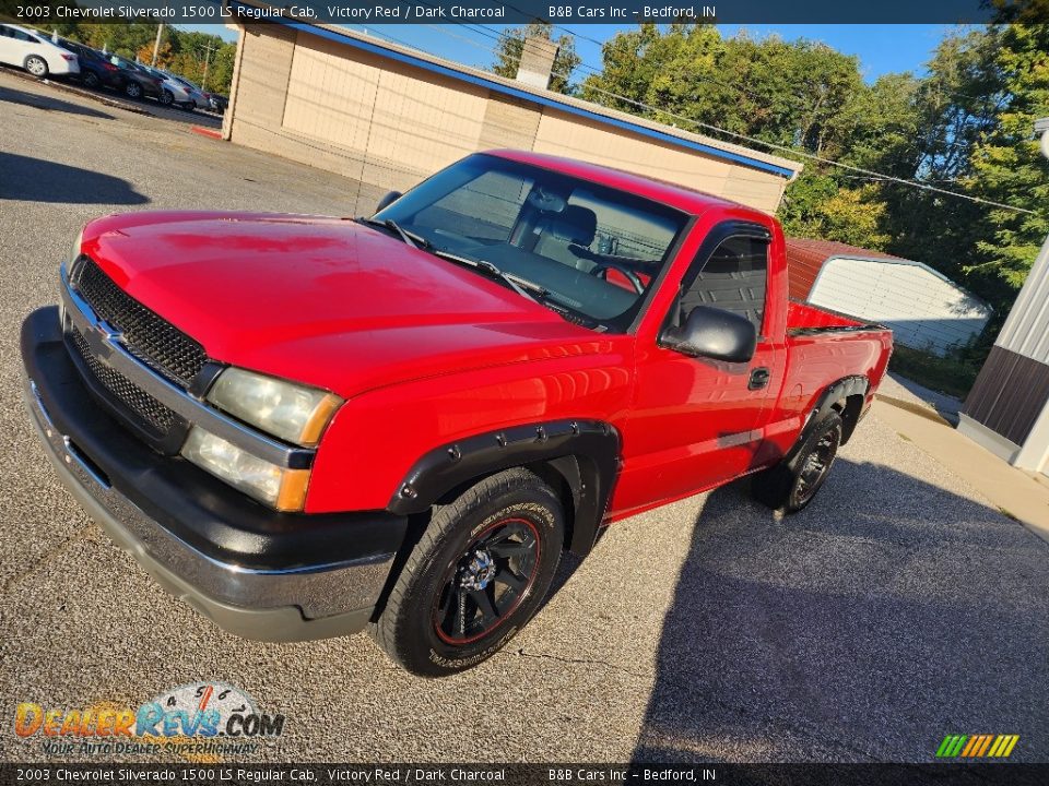 2003 Chevrolet Silverado 1500 LS Regular Cab Victory Red / Dark Charcoal Photo #20