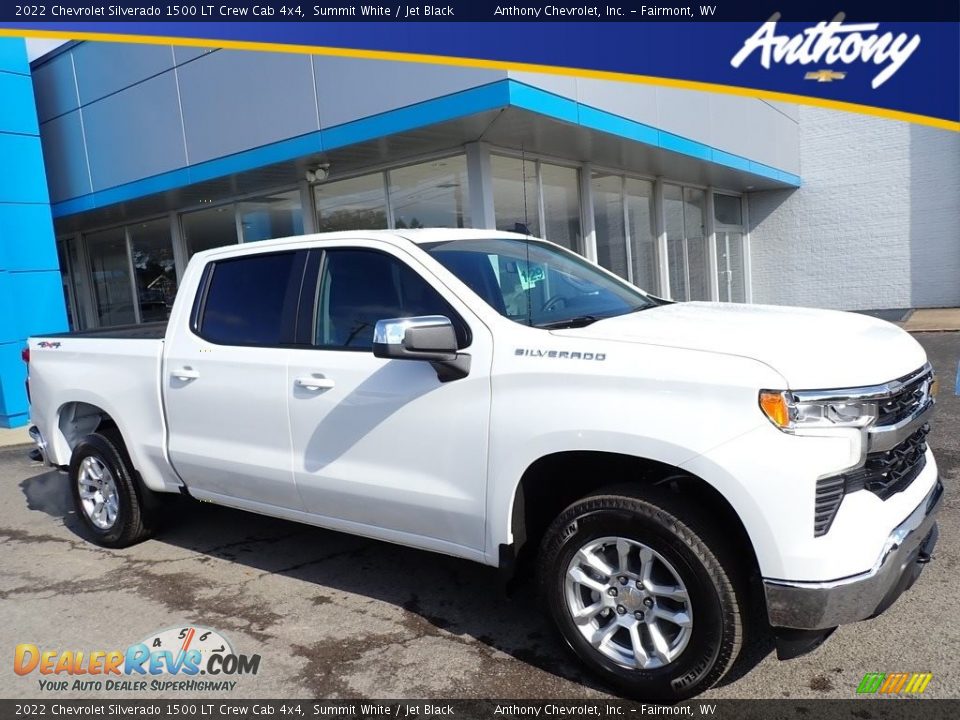 2022 Chevrolet Silverado 1500 LT Crew Cab 4x4 Summit White / Jet Black Photo #1