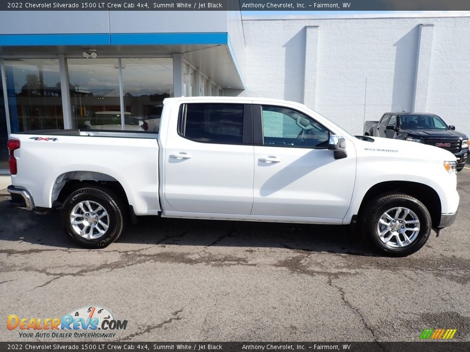 2022 Chevrolet Silverado 1500 LT Crew Cab 4x4 Summit White / Jet Black Photo #2