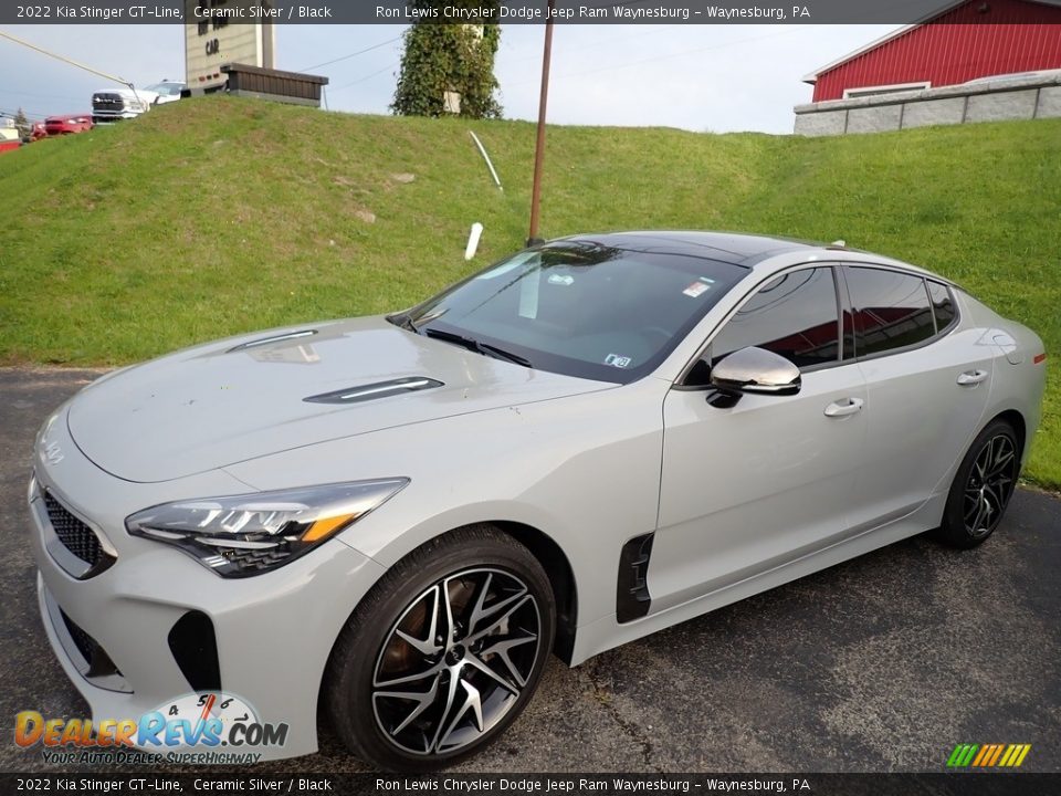 2022 Kia Stinger GT-Line Ceramic Silver / Black Photo #1