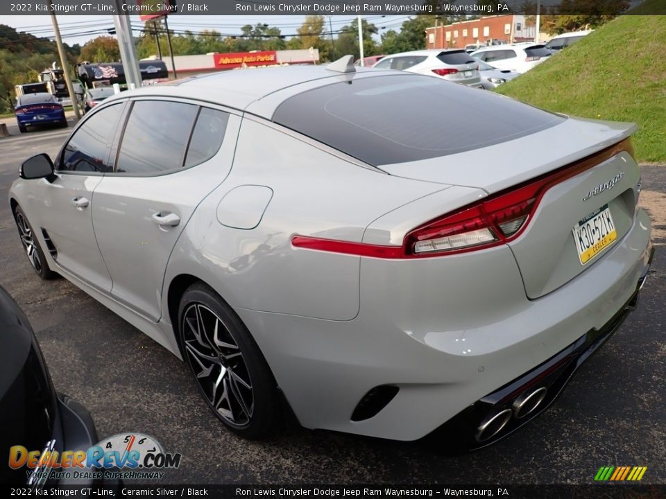 2022 Kia Stinger GT-Line Ceramic Silver / Black Photo #2