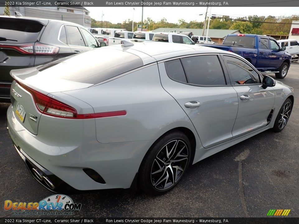 2022 Kia Stinger GT-Line Ceramic Silver / Black Photo #3