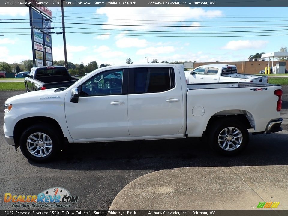 2022 Chevrolet Silverado 1500 LT Crew Cab 4x4 Summit White / Jet Black Photo #6