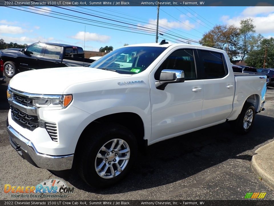 2022 Chevrolet Silverado 1500 LT Crew Cab 4x4 Summit White / Jet Black Photo #7