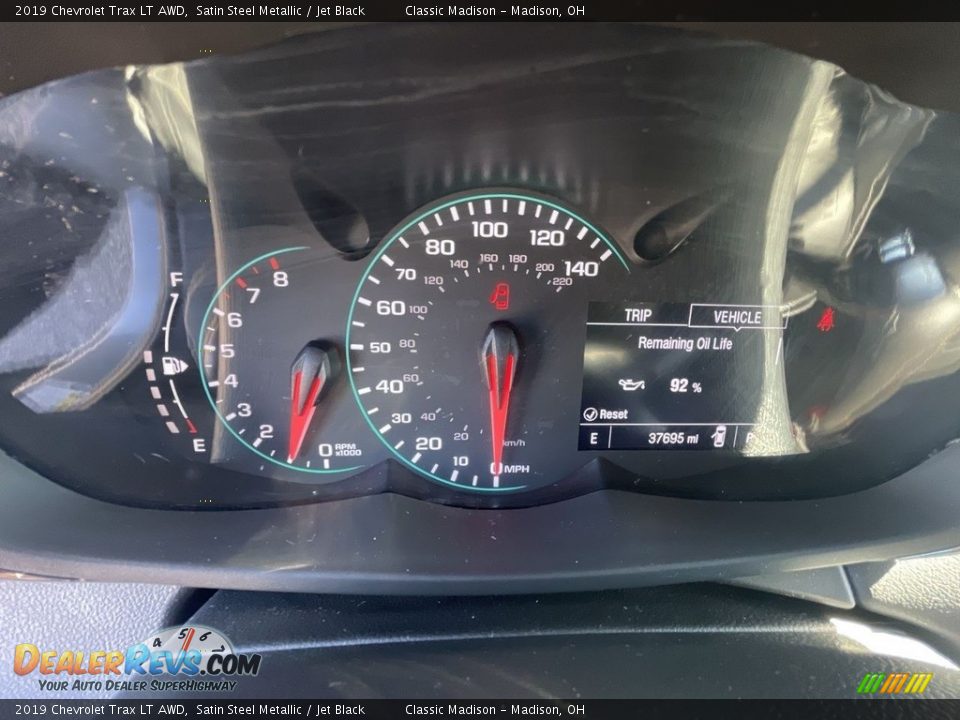 2019 Chevrolet Trax LT AWD Satin Steel Metallic / Jet Black Photo #10
