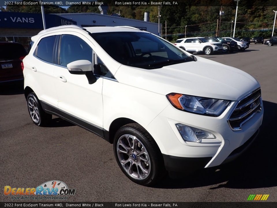 2022 Ford EcoSport Titanium 4WD Diamond White / Black Photo #2