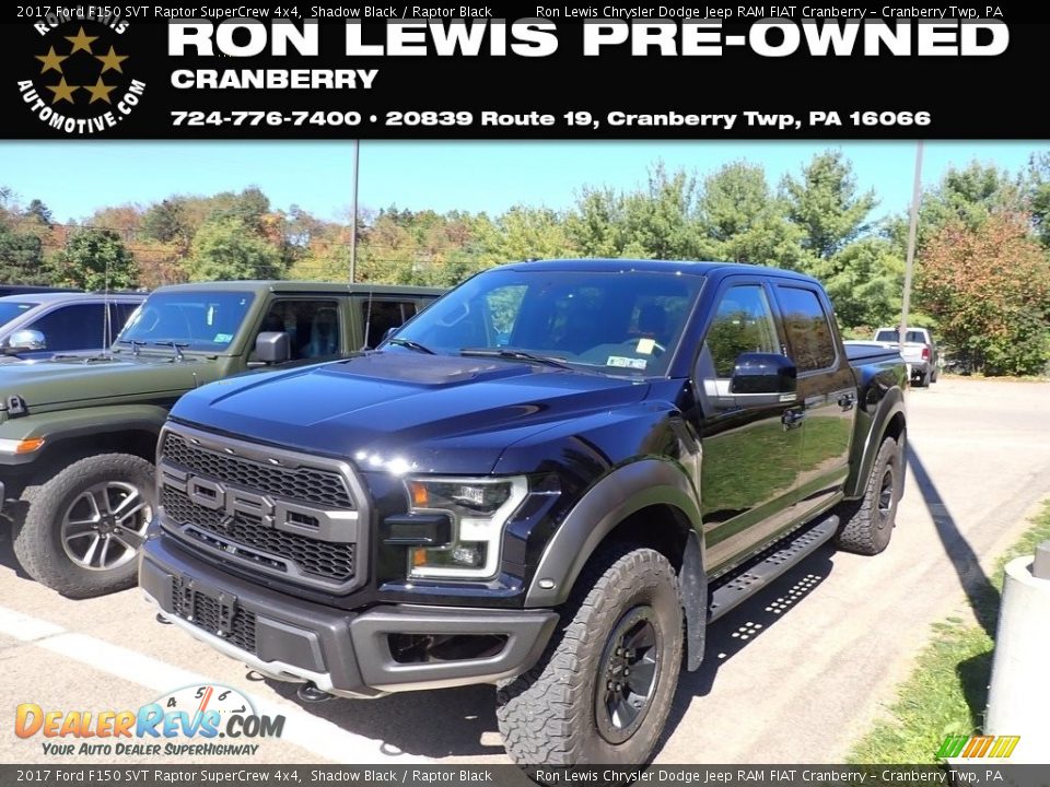 2017 Ford F150 SVT Raptor SuperCrew 4x4 Shadow Black / Raptor Black Photo #1