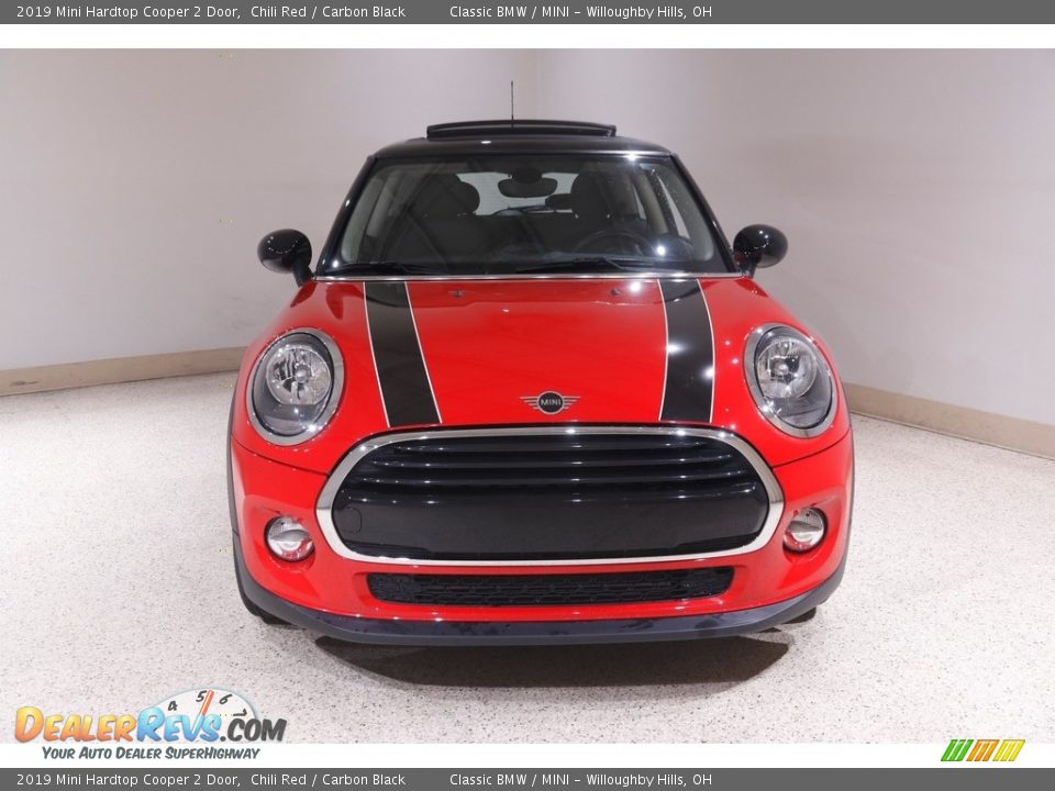 2019 Mini Hardtop Cooper 2 Door Chili Red / Carbon Black Photo #2