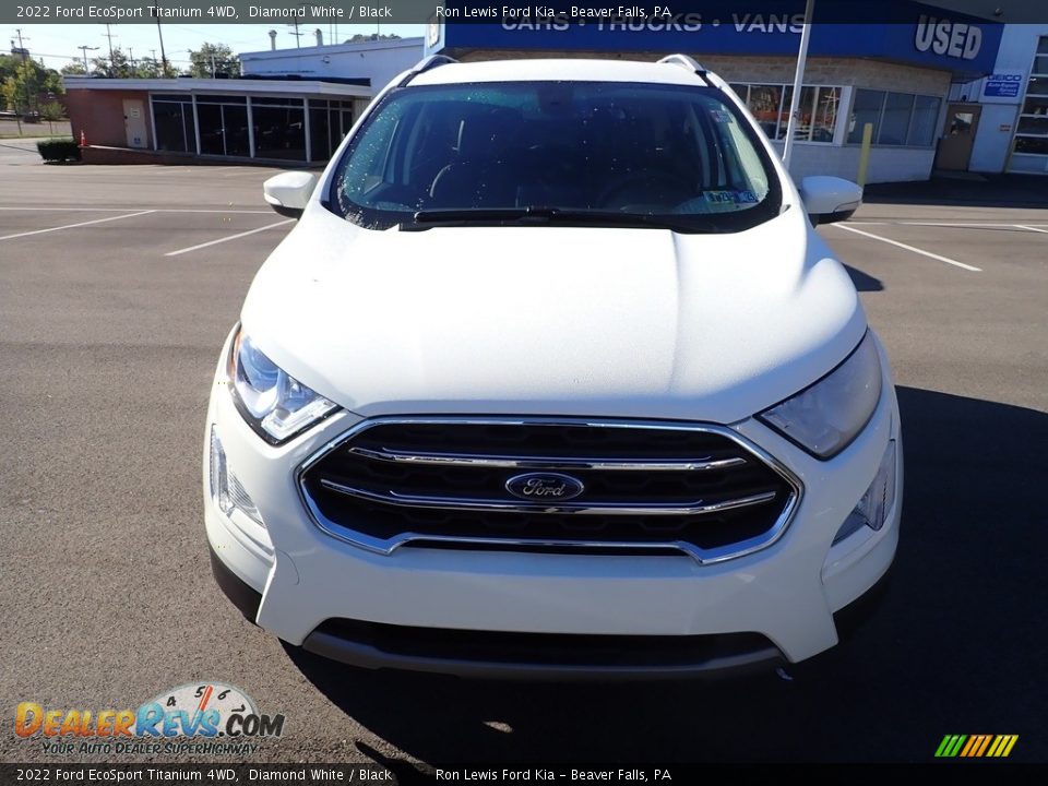 2022 Ford EcoSport Titanium 4WD Diamond White / Black Photo #3