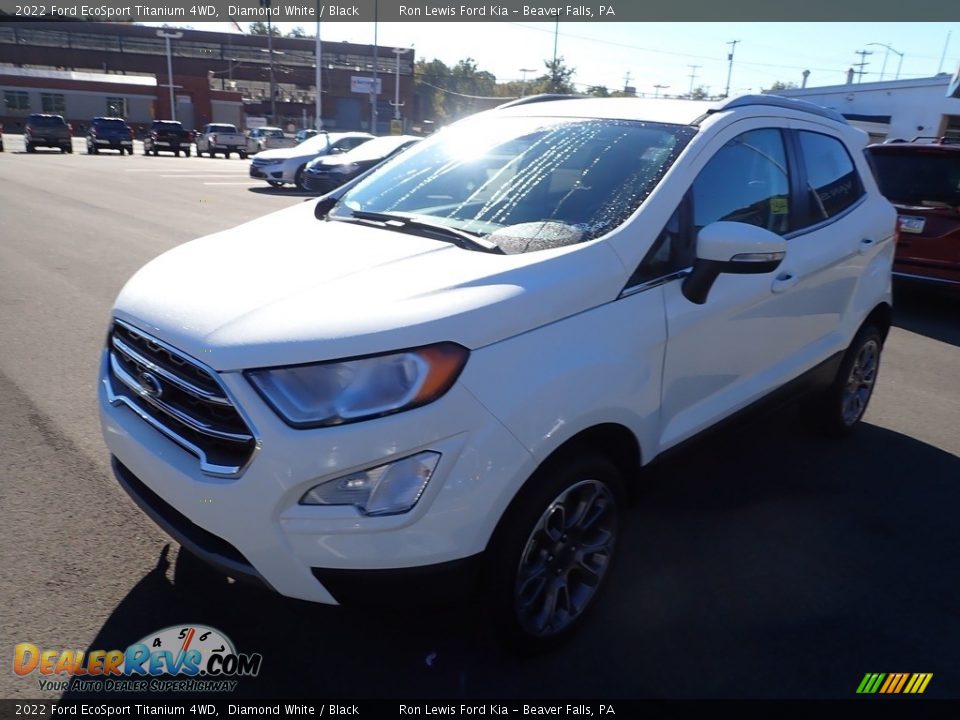 2022 Ford EcoSport Titanium 4WD Diamond White / Black Photo #4