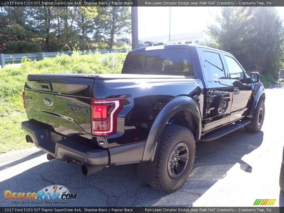 2017 Ford F150 SVT Raptor SuperCrew 4x4 Shadow Black / Raptor Black Photo #4