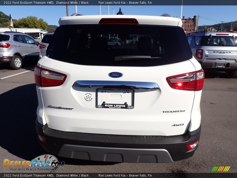2022 Ford EcoSport Titanium 4WD Diamond White / Black Photo #7