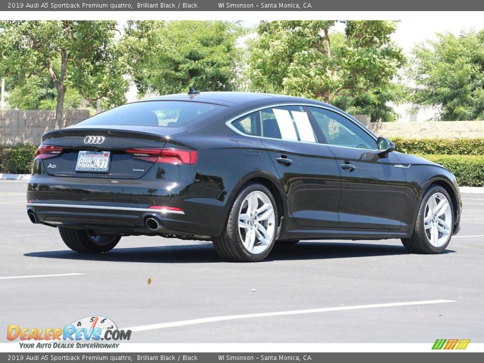 2019 Audi A5 Sportback Premium quattro Brilliant Black / Black Photo #5