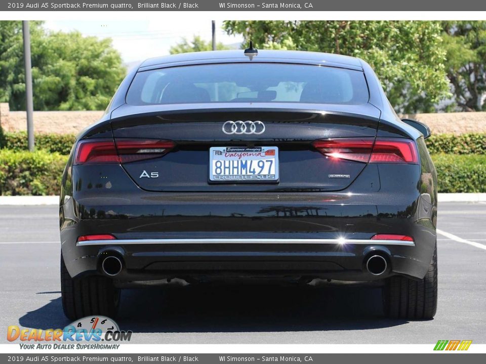 2019 Audi A5 Sportback Premium quattro Brilliant Black / Black Photo #6