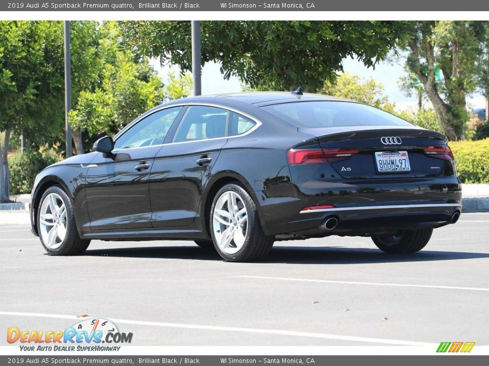 2019 Audi A5 Sportback Premium quattro Brilliant Black / Black Photo #8