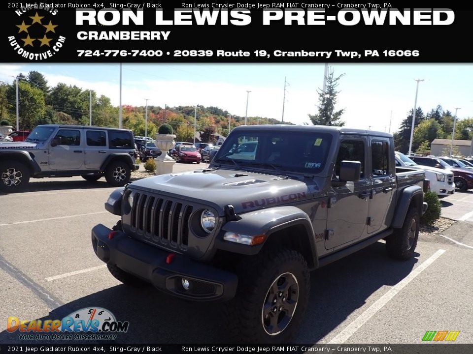 2021 Jeep Gladiator Rubicon 4x4 Sting-Gray / Black Photo #1