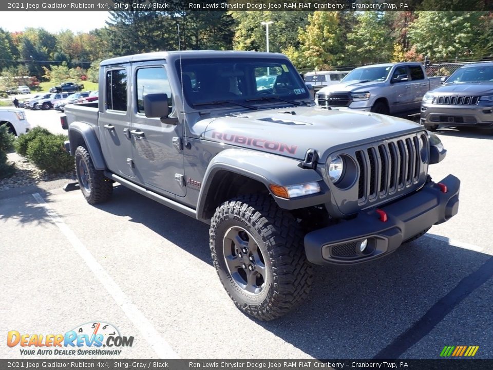 2021 Jeep Gladiator Rubicon 4x4 Sting-Gray / Black Photo #3