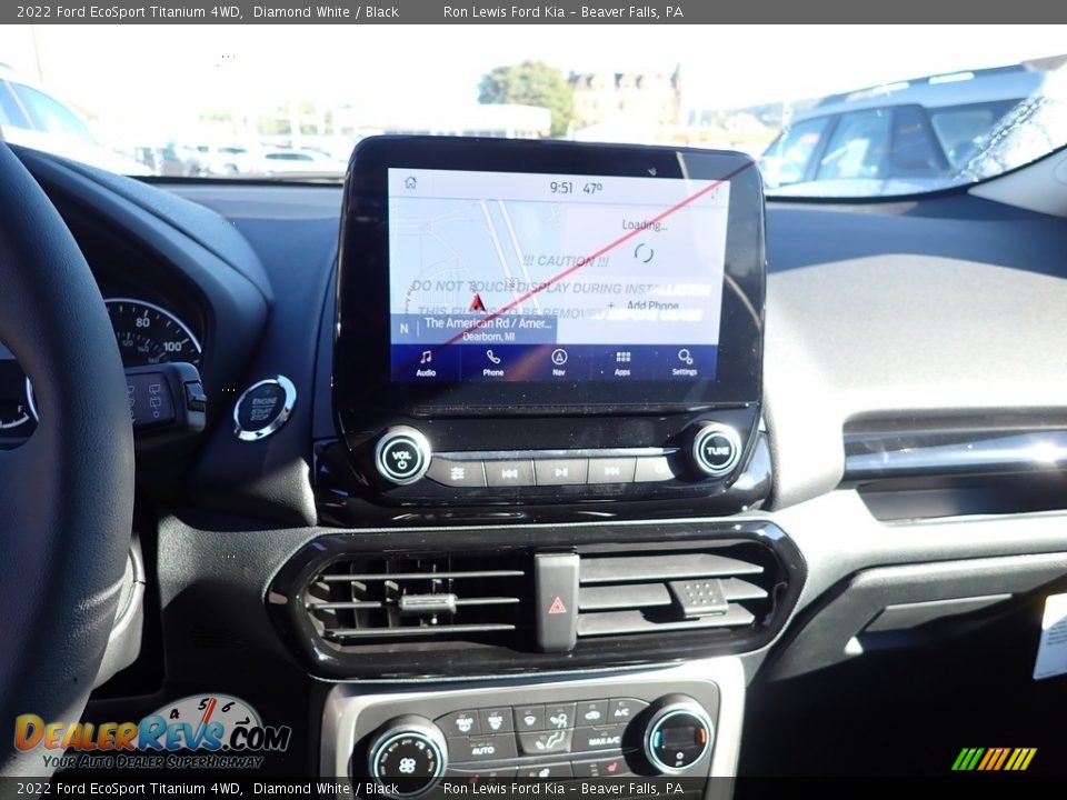 2022 Ford EcoSport Titanium 4WD Diamond White / Black Photo #17