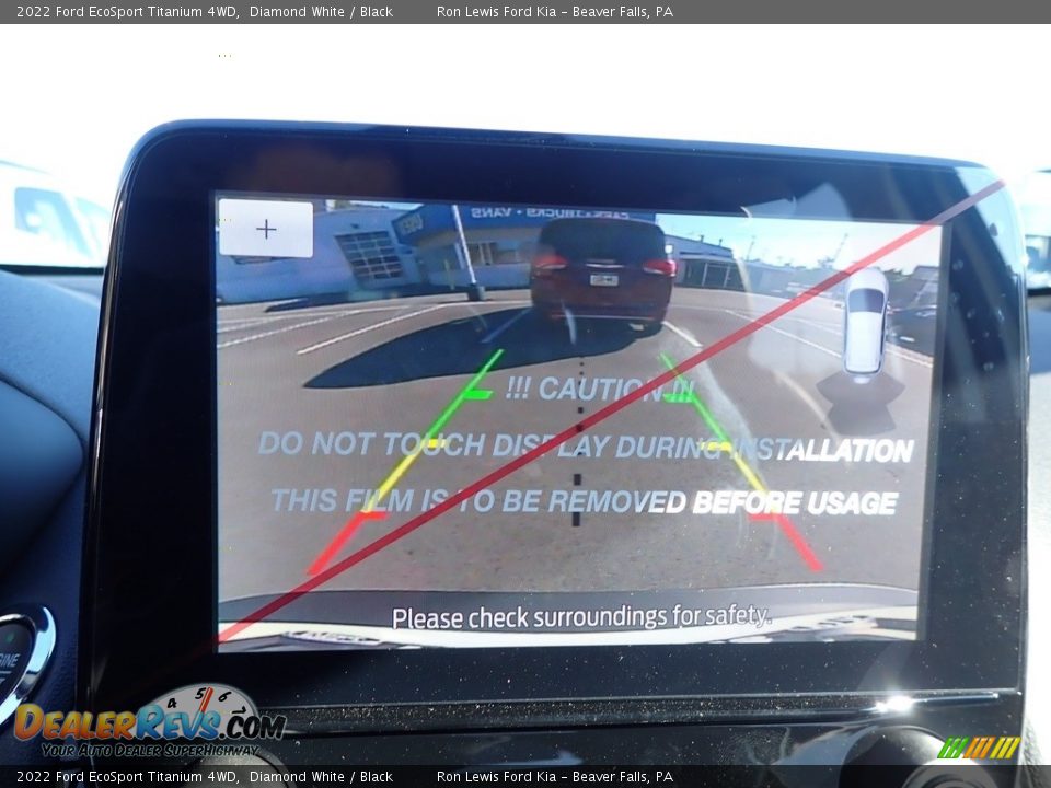 2022 Ford EcoSport Titanium 4WD Diamond White / Black Photo #18
