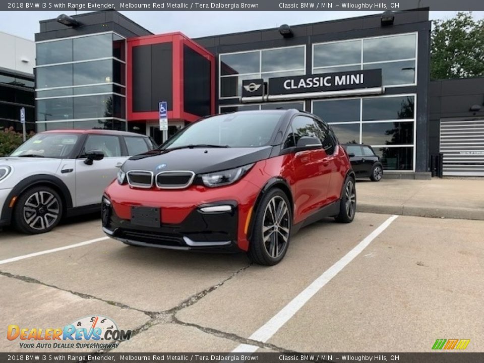 2018 BMW i3 S with Range Extender Melbourne Red Metallic / Tera Dalbergia Brown Photo #1