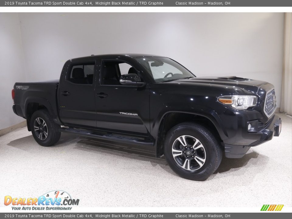 2019 Toyota Tacoma TRD Sport Double Cab 4x4 Midnight Black Metallic / TRD Graphite Photo #1