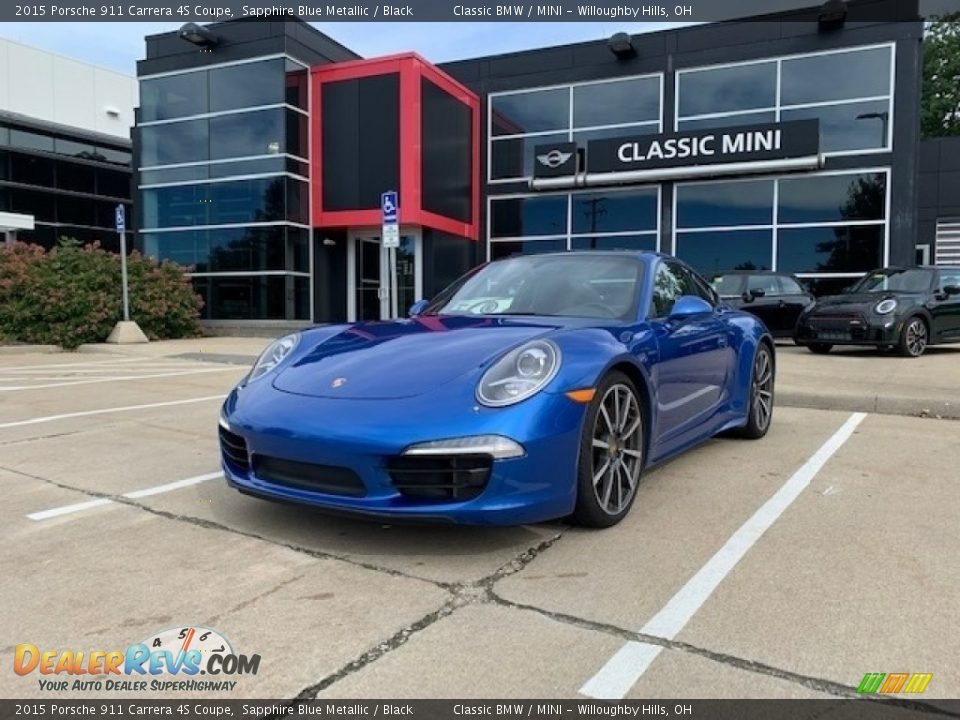 2015 Porsche 911 Carrera 4S Coupe Sapphire Blue Metallic / Black Photo #1