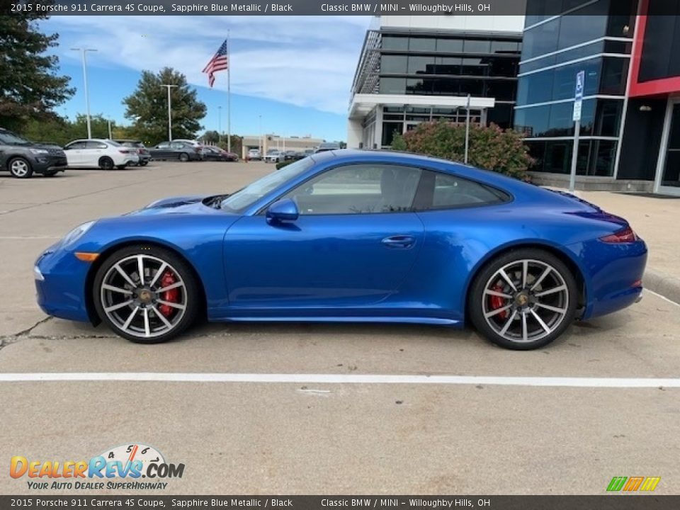 Sapphire Blue Metallic 2015 Porsche 911 Carrera 4S Coupe Photo #2